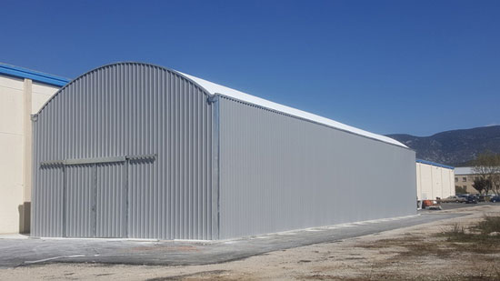 Almacén de chapa metálica