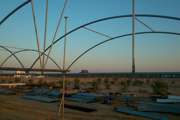 Construcción de invernaderos túnel